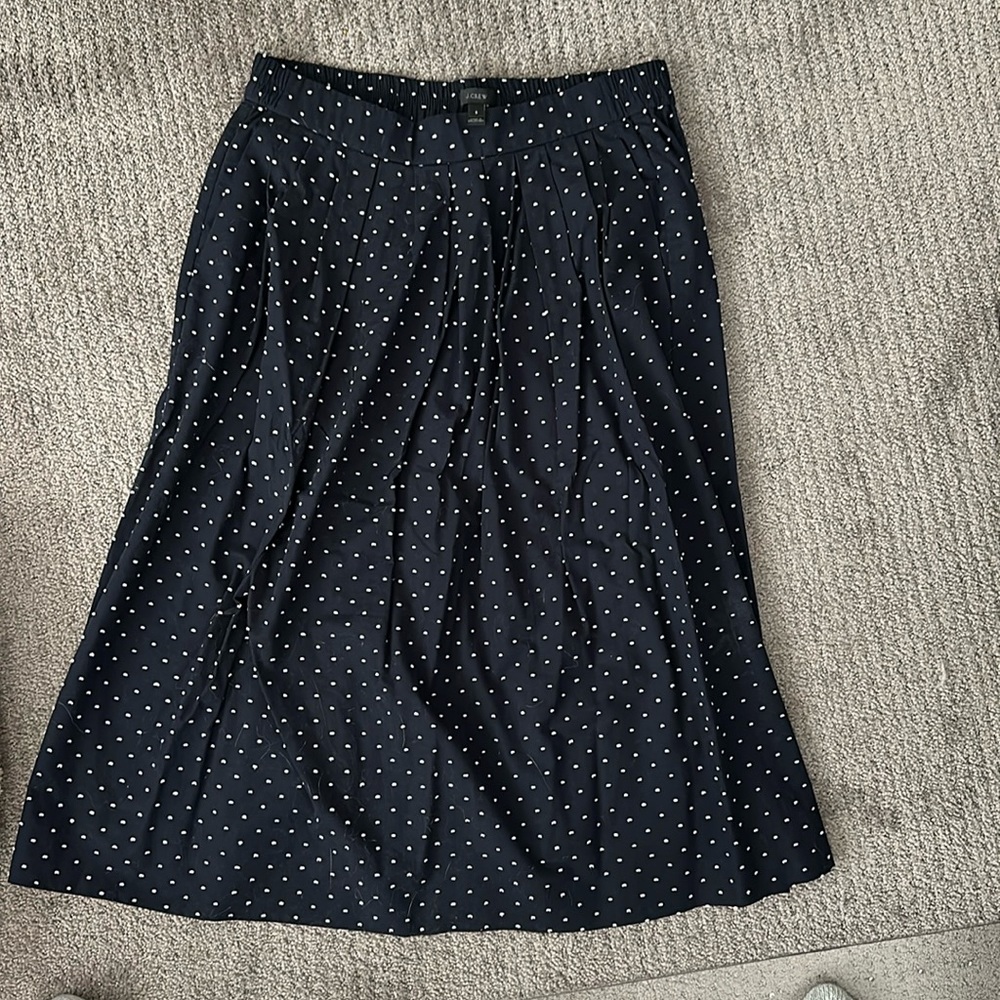Jcrew polka dot skirt